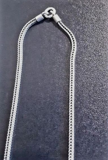 สร้อยคอ เงินแท้ ลายสี่เสาหัวมังกร 24นิ้ว 3มิล 22.1กรัม งานขึ้นมือทำยาก สวย รมดำ ดูดีมาก ยาว24นิ้ว ใส่พระได้ทั้งสองข้าง หน้าหลัง รูปที่ 16