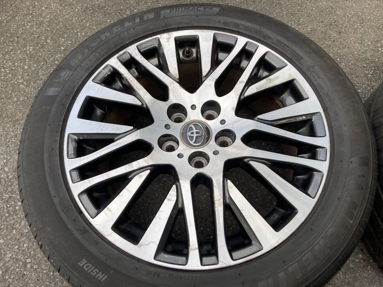 ล้อ Toyota Alphard Velfire 30 รุ่นTop SC 18 นิ้ว 5 รู 114 ล้อเดิมสภาพดี ไม่เคยซ่อม พร้อมยาง Michelin 235 50 18 ปลายปี2021 รูปที่ 4