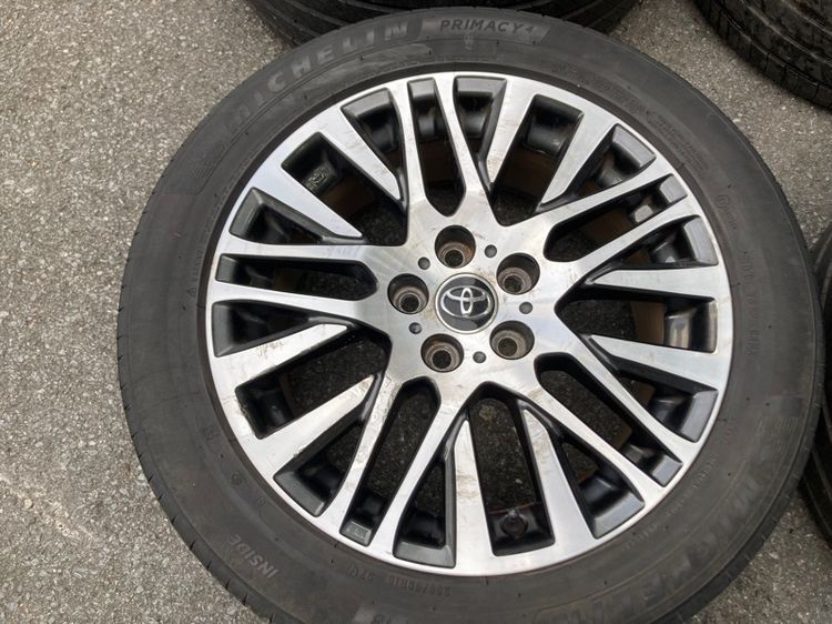 ล้อ Toyota Alphard Velfire 30 รุ่นTop SC 18 นิ้ว 5 รู 114 ล้อเดิมสภาพดี ไม่เคยซ่อม พร้อมยาง Michelin 235 50 18 ปลายปี2021 รูปที่ 5