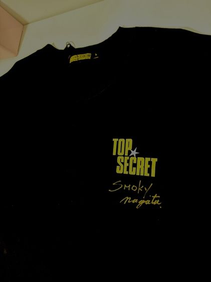 ลายเซ็น Smokey Nagata เต็ม TOP SECRET T - SHIRT MINI SIZE L รูปที่ 2