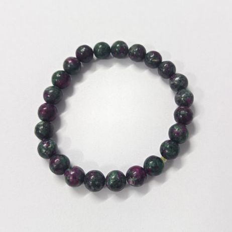 สร้อยข้อมือหินแท้ รูบี้ซอยไซต์ (Ruby Zoisite) รูปที่ 4