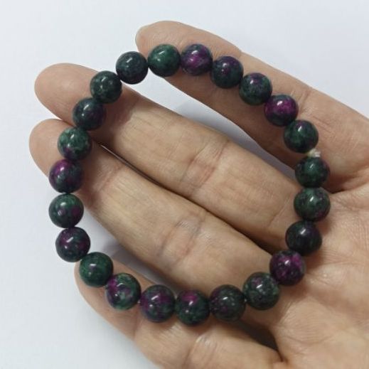 สร้อยข้อมือหินแท้ รูบี้ซอยไซต์ (Ruby Zoisite) รูปที่ 3