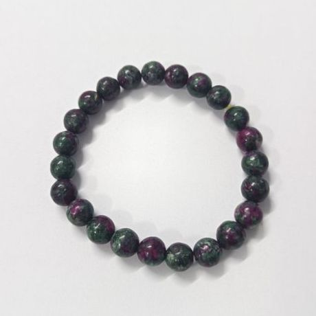 สร้อยข้อมือหินแท้ รูบี้ซอยไซต์ (Ruby Zoisite) รูปที่ 6