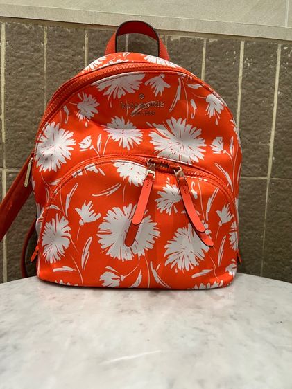 Kate Spade Karissa Nylon Medium Backpack Orange Floral 