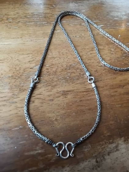 สร้อยคอเงินแท้ 24 นิ้ว สวยงาม ลายนิยม ห้อยพระได้ 3 องค์ 2.5 มิล 22.8 กรัม รูปที่ 6