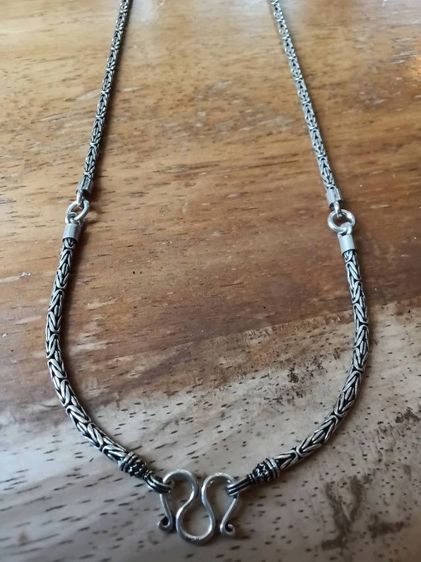 สร้อยคอเงินแท้ 24 นิ้ว สวยงาม ลายนิยม ห้อยพระได้ 3 องค์ 2.5 มิล 22.8 กรัม รูปที่ 12