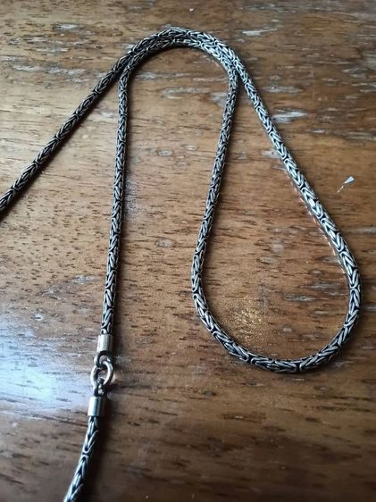 สร้อยคอเงินแท้ 24 นิ้ว สวยงาม ลายนิยม ห้อยพระได้ 3 องค์ 2.5 มิล 22.8 กรัม รูปที่ 10