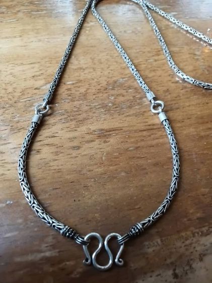 สร้อยคอเงินแท้ 24 นิ้ว สวยงาม ลายนิยม ห้อยพระได้ 3 องค์ 2.5 มิล 22.8 กรัม รูปที่ 4