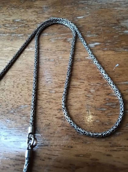 สร้อยคอเงินแท้ 24 นิ้ว สวยงาม ลายนิยม ห้อยพระได้ 3 องค์ 2.5 มิล 22.8 กรัม รูปที่ 11