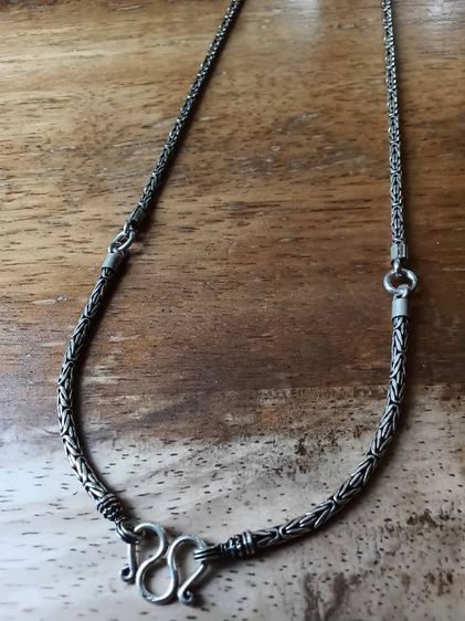 สร้อยคอเงินแท้ 24 นิ้ว สวยงาม ลายนิยม ห้อยพระได้ 3 องค์ 2.5 มิล 22.8 กรัม รูปที่ 3