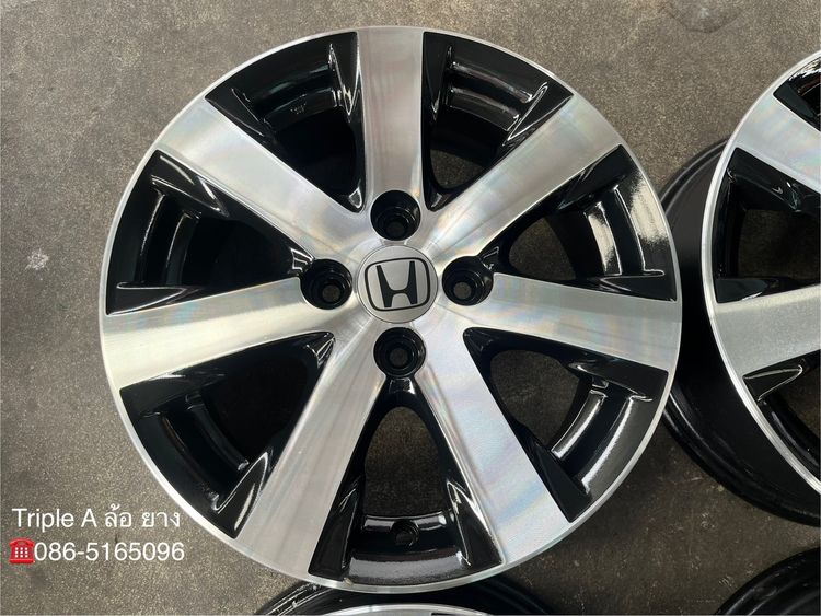 ✨ล้อแม็ก✨Honda Feed ขอบ 15 ดำหน้าเงา💖สวยกริ๊บ💖 รูปที่ 4