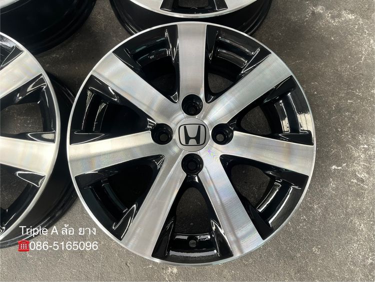 ✨ล้อแม็ก✨Honda Feed ขอบ 15 ดำหน้าเงา💖สวยกริ๊บ💖 รูปที่ 3