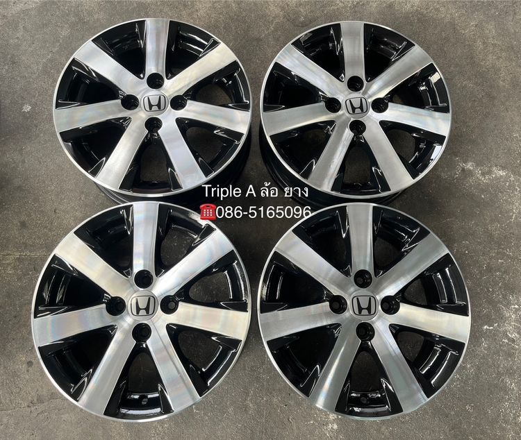 ✨ล้อแม็ก✨Honda Feed ขอบ 15 ดำหน้าเงา💖สวยกริ๊บ💖 รูปที่ 7