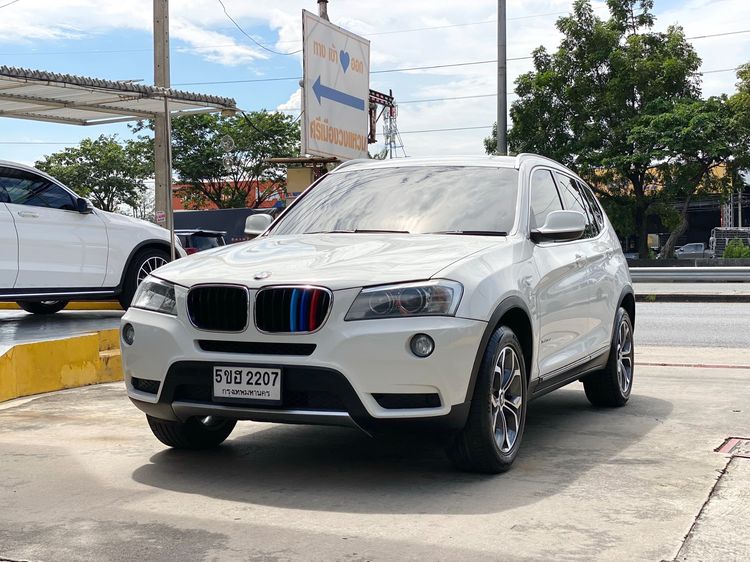BMW X3 2012 2.0 xDrive20d Highline 4WD Utility-car ดีเซล ไม่ติดแก๊ส เกียร์อัตโนมัติ ขาว รูปที่ 4