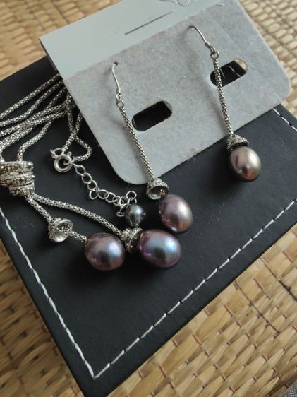 ชุดสร้อยมุกแท้💯AA รูปที่ 2