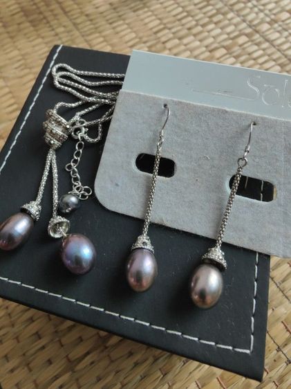 ชุดสร้อยมุกแท้💯AA