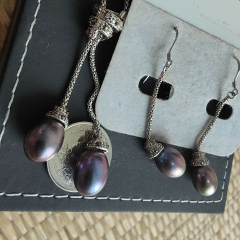 ชุดสร้อยมุกแท้💯AA รูปที่ 17