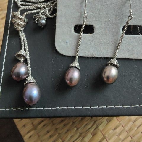 ชุดสร้อยมุกแท้💯AA รูปที่ 7