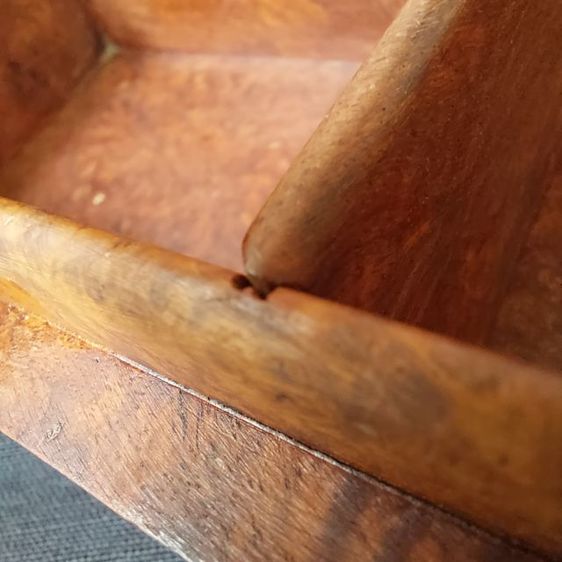 กล่องไม้ปมมะค่า งานเก่า ลายสวย รวมส่ง📮มารับเองได้ครับ👍  รูปที่ 11