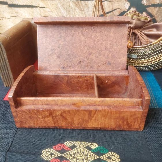 กล่องไม้ปมมะค่า งานเก่า ลายสวย รวมส่ง📮มารับเองได้ครับ👍  รูปที่ 5