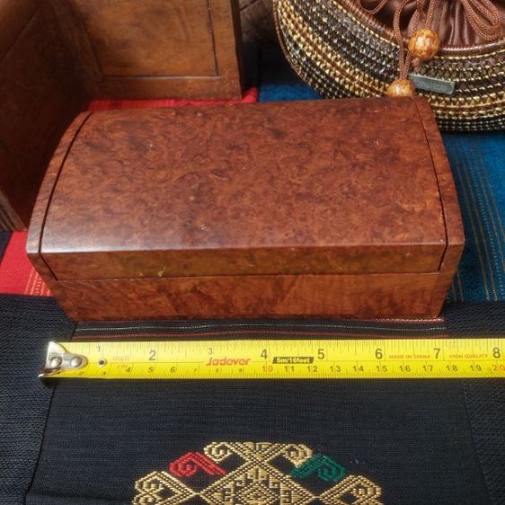 กล่องไม้ปมมะค่า งานเก่า ลายสวย รวมส่ง📮มารับเองได้ครับ👍  รูปที่ 14