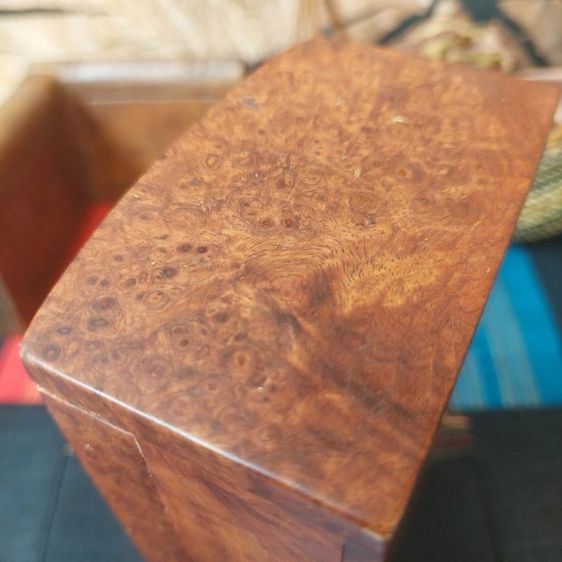 กล่องไม้ปมมะค่า งานเก่า ลายสวย รวมส่ง📮มารับเองได้ครับ👍  รูปที่ 12