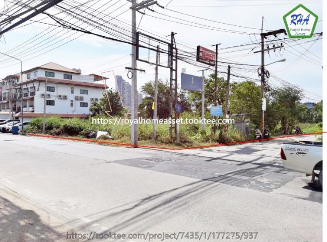 ขายที่ดินแปลงหัวมุม ติดถนนชัยพฤกษ์ บางละมุง ชลบุรี รูปที่ 2