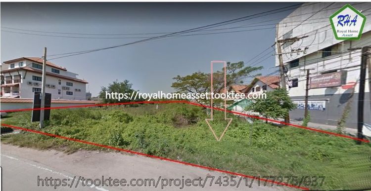 ขายที่ดินแปลงหัวมุม ติดถนนชัยพฤกษ์ บางละมุง ชลบุรี