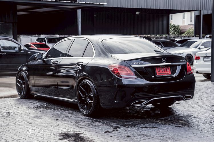 Mercedes-Benz C-Class 2019 C220 Sedan ดีเซล ไม่ติดแก๊ส เกียร์อัตโนมัติ ดำ รูปที่ 4