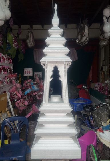 แกะสลักโฟมหงส์กวางช้าง พุ่มกฐินนกยูง รูปที่ 12