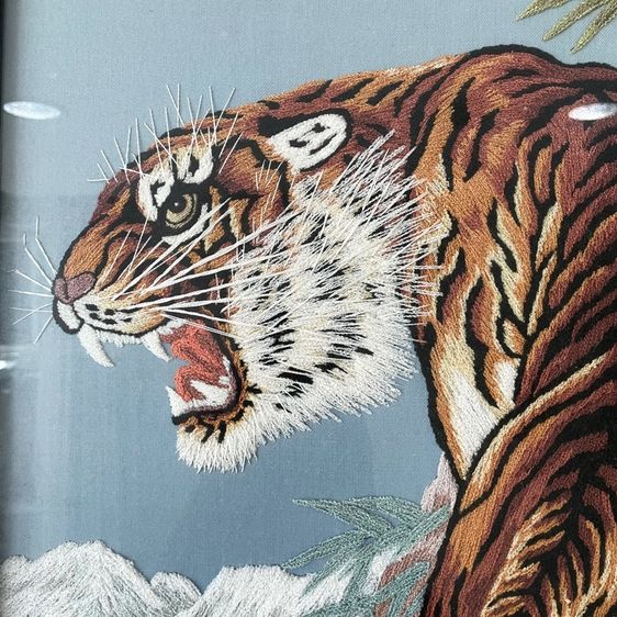 ภาพลายเสือ เสริมอำนาจ บารมี งานฝีมือญี่ปุ่นแท้ รูปที่ 5