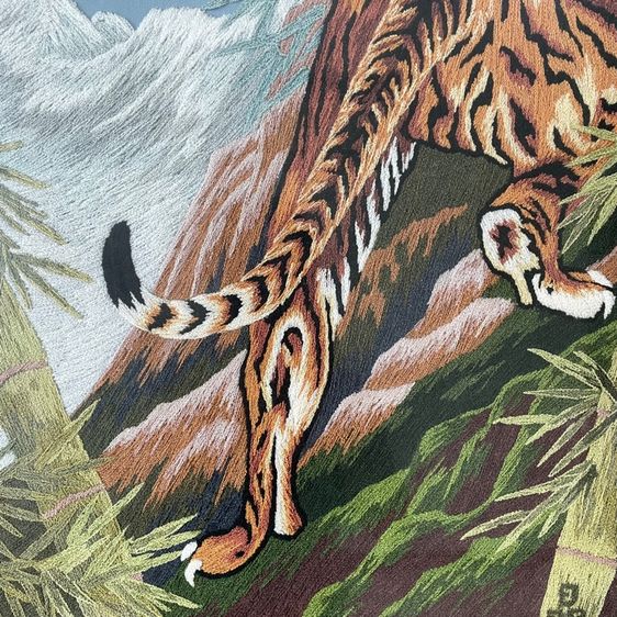 ภาพลายเสือ เสริมอำนาจ บารมี งานฝีมือญี่ปุ่นแท้ รูปที่ 4