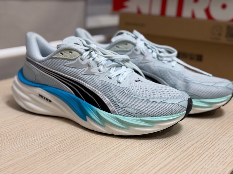 ผู้ชาย เทา รองเท้าวิ่ง Puma Velocity Nitro 4