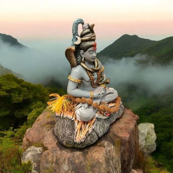 พระศิวะปางนั่งสมาธิ งานอินเดีย รูปที่ 3