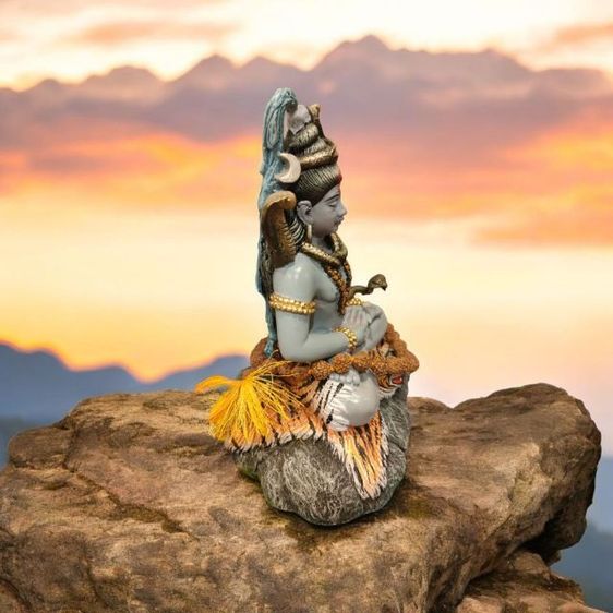 พระศิวะปางนั่งสมาธิ งานอินเดีย รูปที่ 5