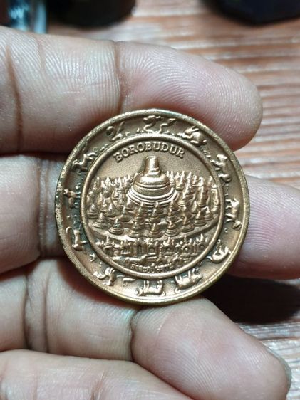 เหรียญจตุคามรามเทพ มหาเทพพระนารายณ์ รุ่น สัจจะอธิษฐาน บุโรพุทโธ (หมอลักษณ์ฟันธง) ปี 2550 ขนาด 3.2ซม. รูปที่ 6