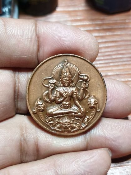 เหรียญจตุคามรามเทพ มหาเทพพระนารายณ์ รุ่น สัจจะอธิษฐาน บุโรพุทโธ (หมอลักษณ์ฟันธง) ปี 2550 ขนาด 3.2ซม. รูปที่ 7