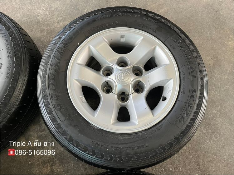 ✨ล้อแม็ก 6รู139✨Toyota Sport Rider D4D ขอบ 15 แถมยาง 215-70-15 Goodride ปี 23 รูปที่ 5