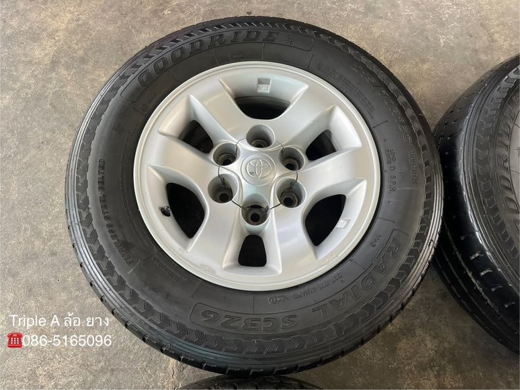 ✨ล้อแม็ก 6รู139✨Toyota Sport Rider D4D ขอบ 15 แถมยาง 215-70-15 Goodride ปี 23 รูปที่ 4