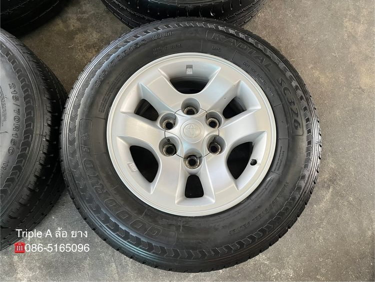 ✨ล้อแม็ก 6รู139✨Toyota Sport Rider D4D ขอบ 15 แถมยาง 215-70-15 Goodride ปี 23 รูปที่ 3