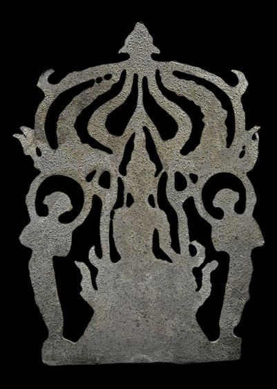 พระปรุหนัง กรุวัดพุทไธศวรรย์ พิมพ์ขอเบ็ดเนื้อชินเงิน อยุธยา สภาพสวยเดิมๆ รูปที่ 2