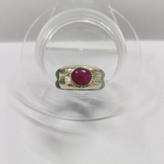 แหวนหยกแท้ประดับพลอยทับทิม (Ruby)  รูปที่ 7