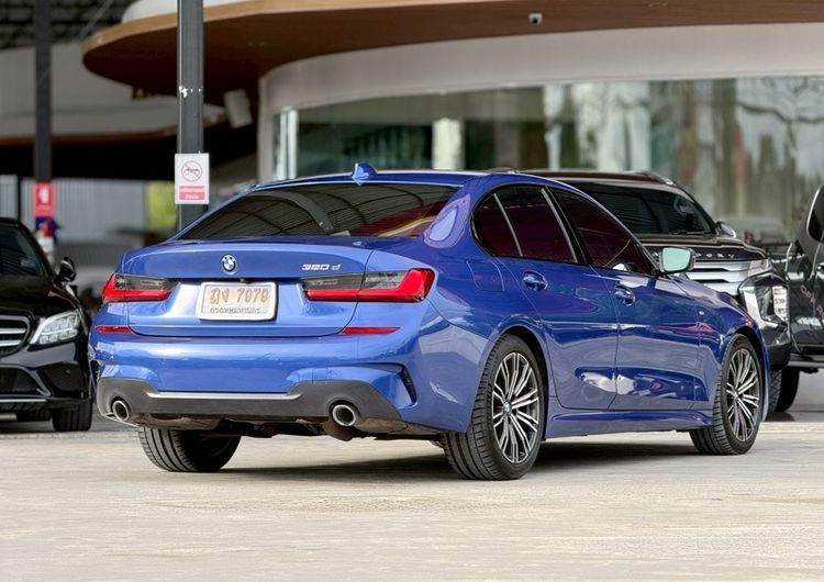 BMW Series 3 2020 320d Sedan ดีเซล ไม่ติดแก๊ส เกียร์อัตโนมัติ น้ำเงิน รูปที่ 4