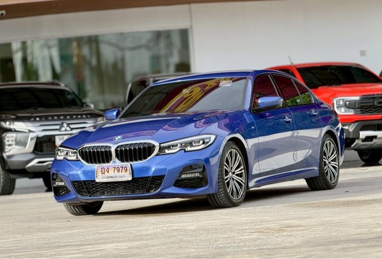 BMW Series 3 2020 320d Sedan ดีเซล ไม่ติดแก๊ส เกียร์อัตโนมัติ น้ำเงิน รูปที่ 3
