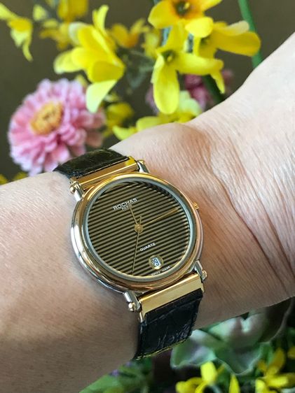  ลดราคา Rochas นาฬิกาแบรนด์สวิสแท้ งานดี มีดีไซน์ สภาพดี เครื่อง quartz รูปที่ 14