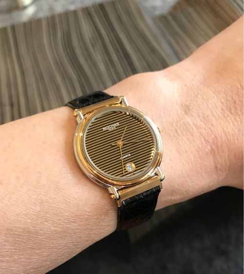  ลดราคา Rochas นาฬิกาแบรนด์สวิสแท้ งานดี มีดีไซน์ สภาพดี เครื่อง quartz รูปที่ 8