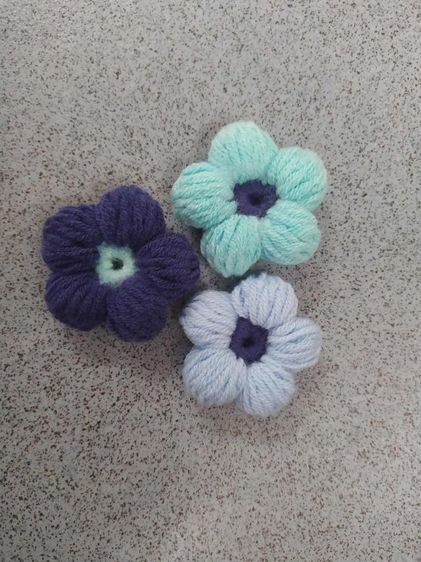 ดอกไม้ไหมพรม รูปที่ 9