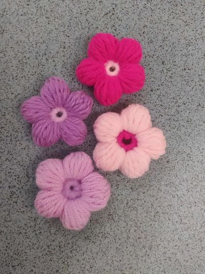 ดอกไม้ไหมพรม รูปที่ 7