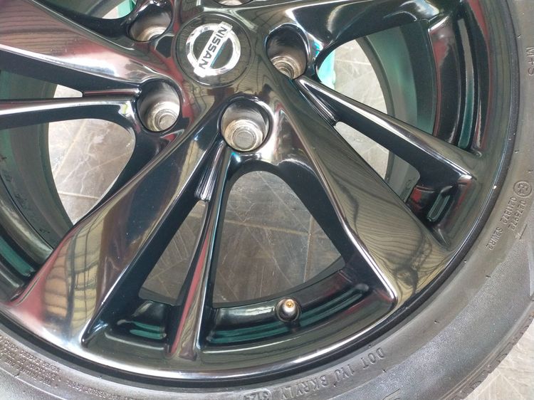 แม็กนิสสัน ขอบ17 สีอบpowder coat พร้อมยางblackhawk 215 55 17 ปี24 ยางสวยทุกเส้น ตุ่มหน้ายางยังอยู่ ใส่ทีน่า เทียน่า จุ๊ค รุ่นอื่นๆ 5 รู114 รูปที่ 6
