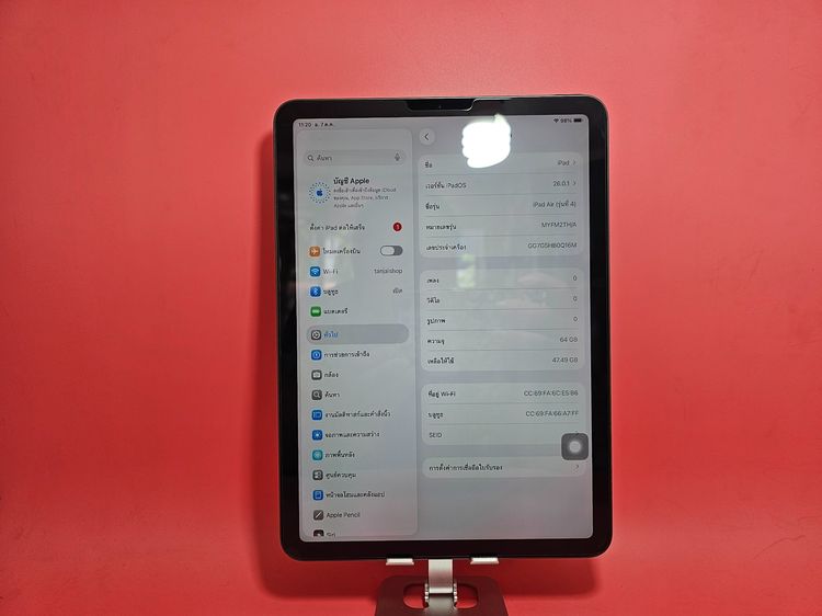 ขาย iPad Air 4th Generation 64GB TH WIFI สีดำ มือ2 รูปที่ 2